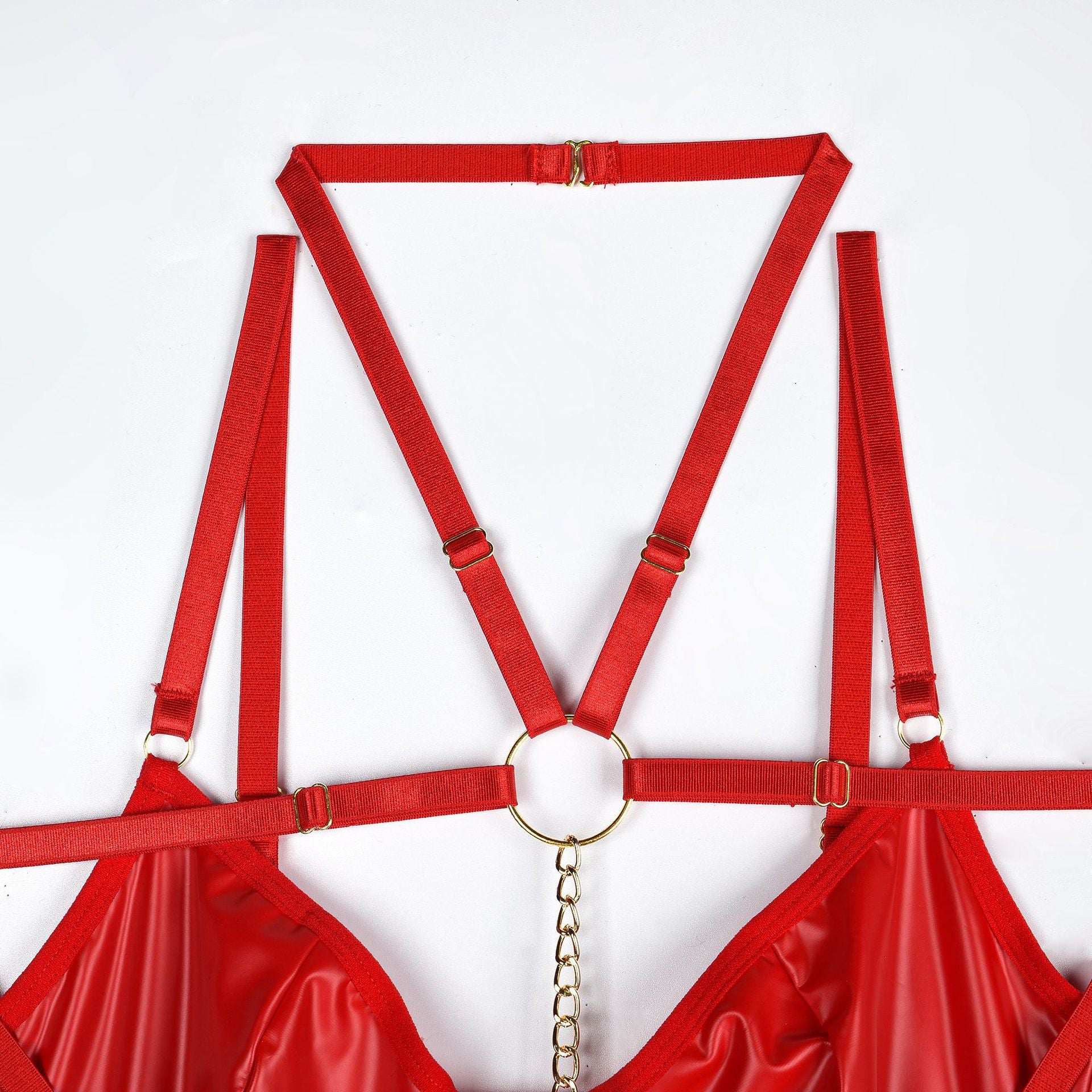 Komplet bielizny z łańcuszkami na romantyczne wieczory Serin