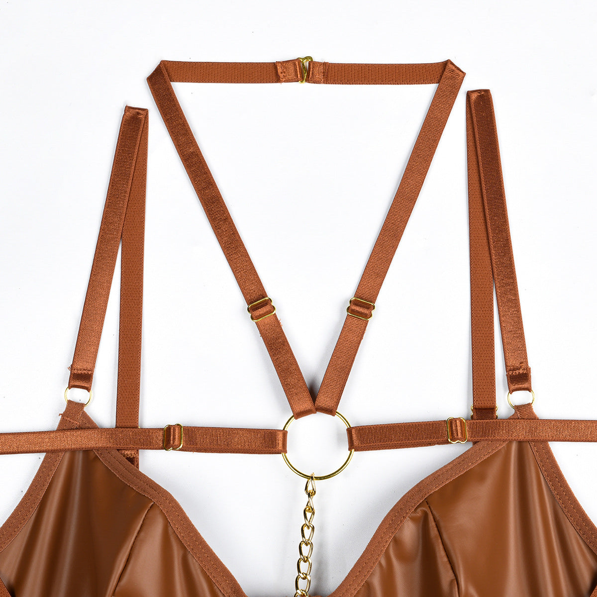 Komplet bielizny z łańcuszkami na romantyczne wieczory Serin