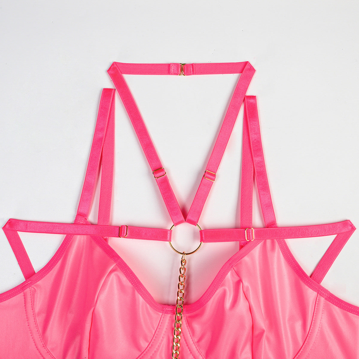 Komplet bielizny z łańcuszkami na romantyczne wieczory Serin