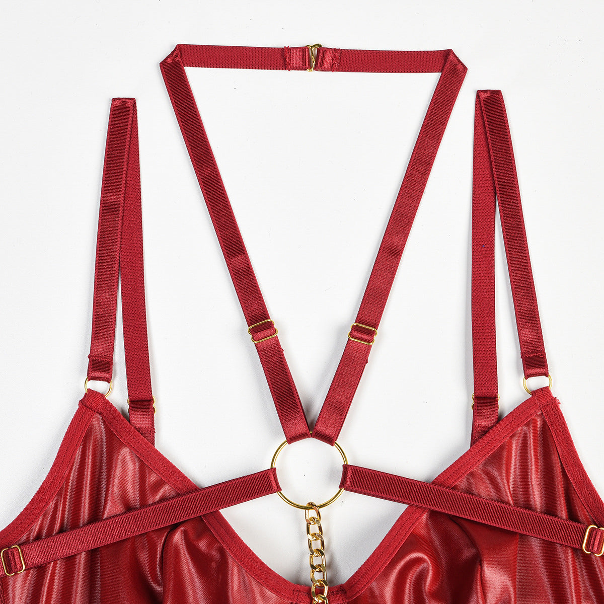 Komplet bielizny z łańcuszkami na romantyczne wieczory Serin