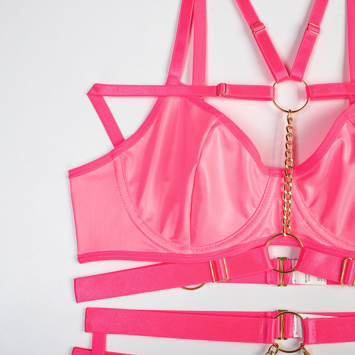 Komplet bielizny z łańcuszkami na romantyczne wieczory Serin