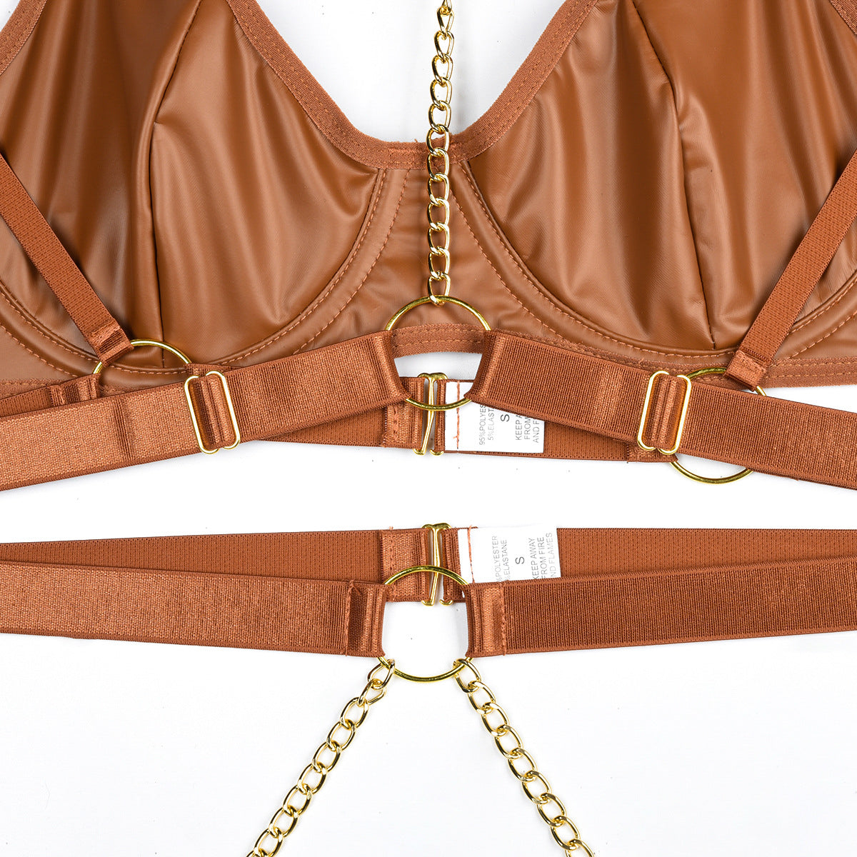 Komplet bielizny z łańcuszkami na romantyczne wieczory Serin