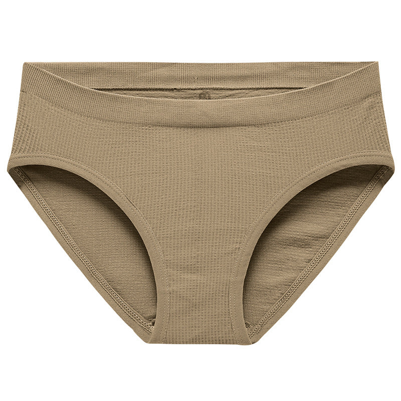 Figi prążkowane z elastyczną talią Reglindis Khaki