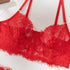 Koronkowy komplet bielizny push-up ze stringami Alheide