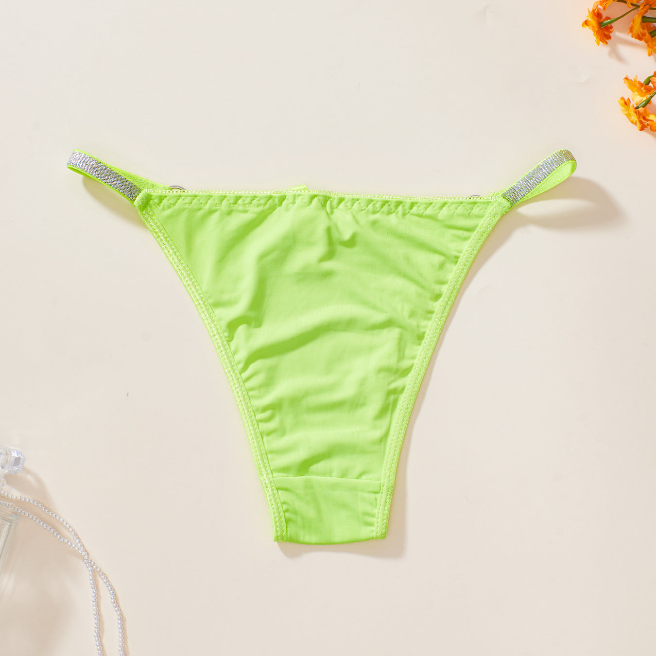 Figi bikini z elastycznym wykończeniem Pier Zielony