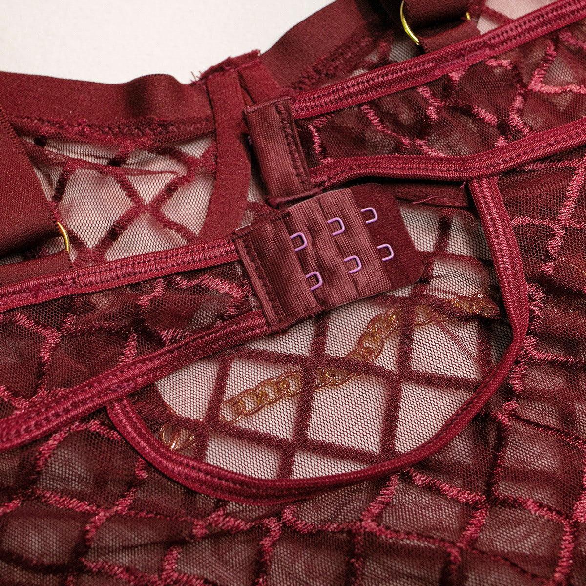 Body damskie z geometrycznym wzorem na ramiączkach Zoe