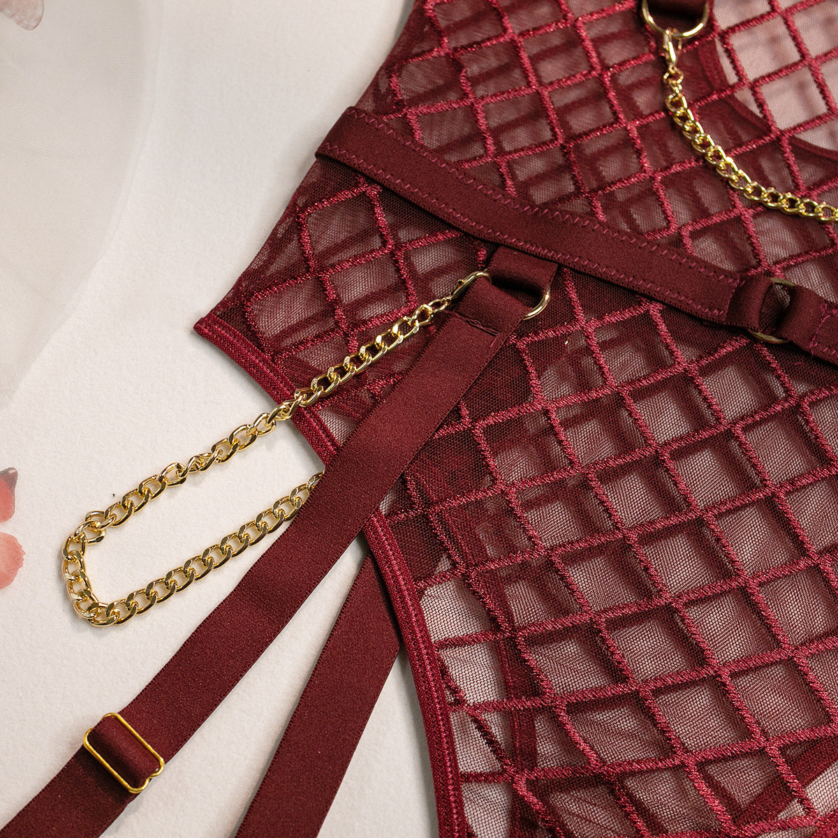 Body damskie z geometrycznym wzorem na ramiączkach Zoe