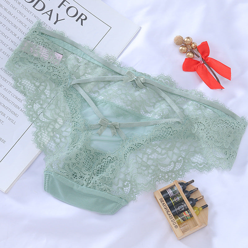 Stringi koronkowe z paseczkami na specjalne okazje Zeliha Zielony