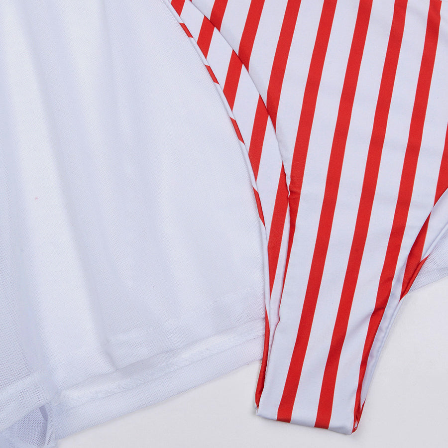 Bikini z wiązaniem i szortami na lato Cannelle