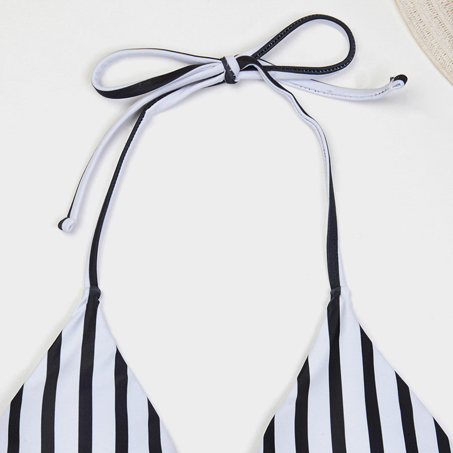 Bikini z wiązaniem i szortami na lato Cannelle