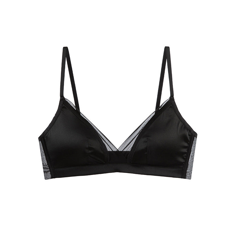 Biustonosz ultralekki z miękkiej tkaniny na co dzień Karleen Czarny