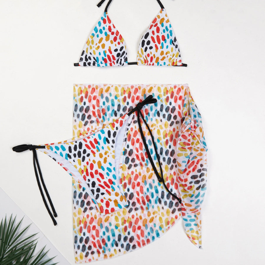 Bikini z pareo na plażę i basen Constanse Multikolor2