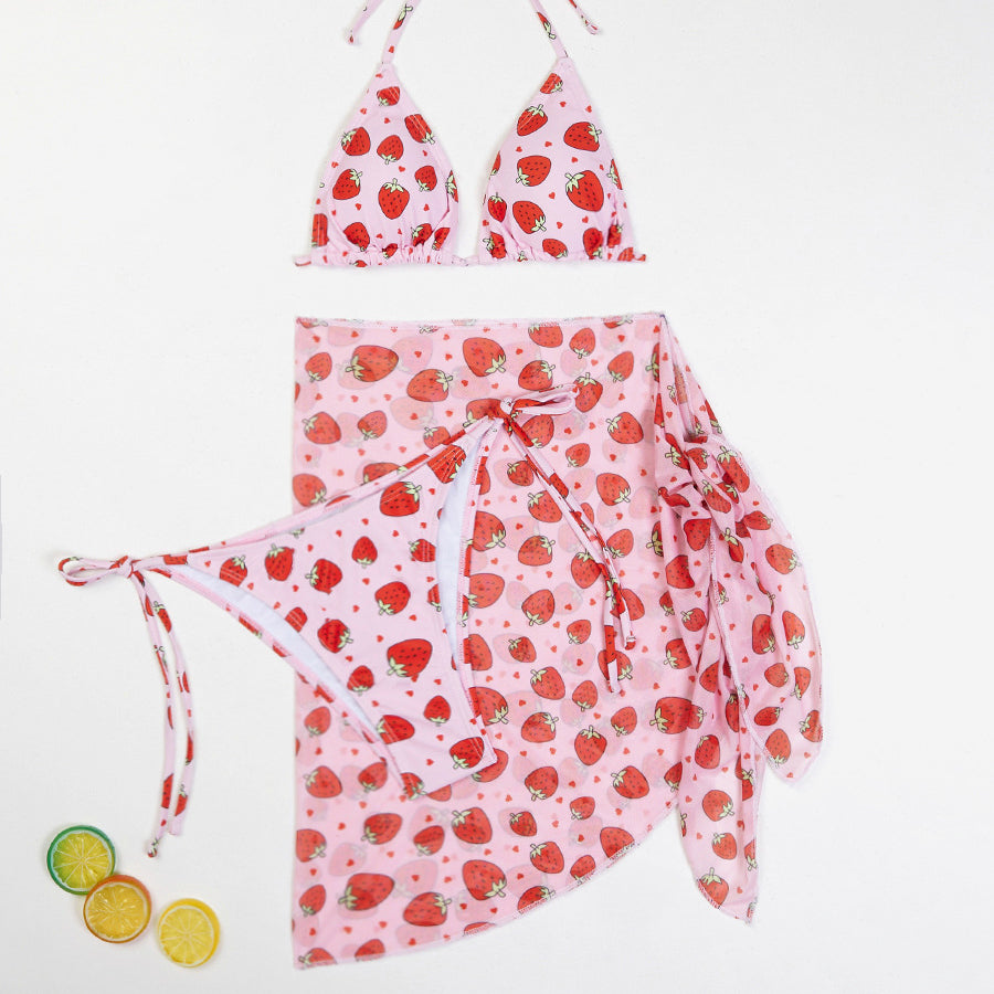 Bikini z pareo na plażę i basen Constanse Multikolor5