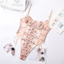 Body z haftem transparentne eleganckie Marice Multikolor