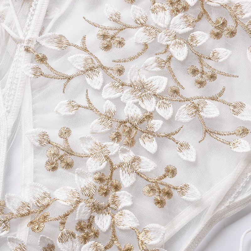 Body z haftem transparentne eleganckie Marice