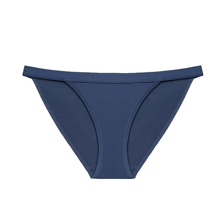 Tangi biodrówki elastyczne miękkie na co dzień Agafia Granatowy