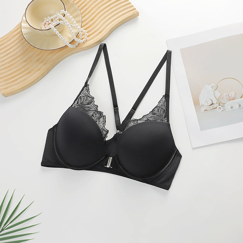 Biustonosz push-up koronkowy z regulowanymi ramiączkami Floriana