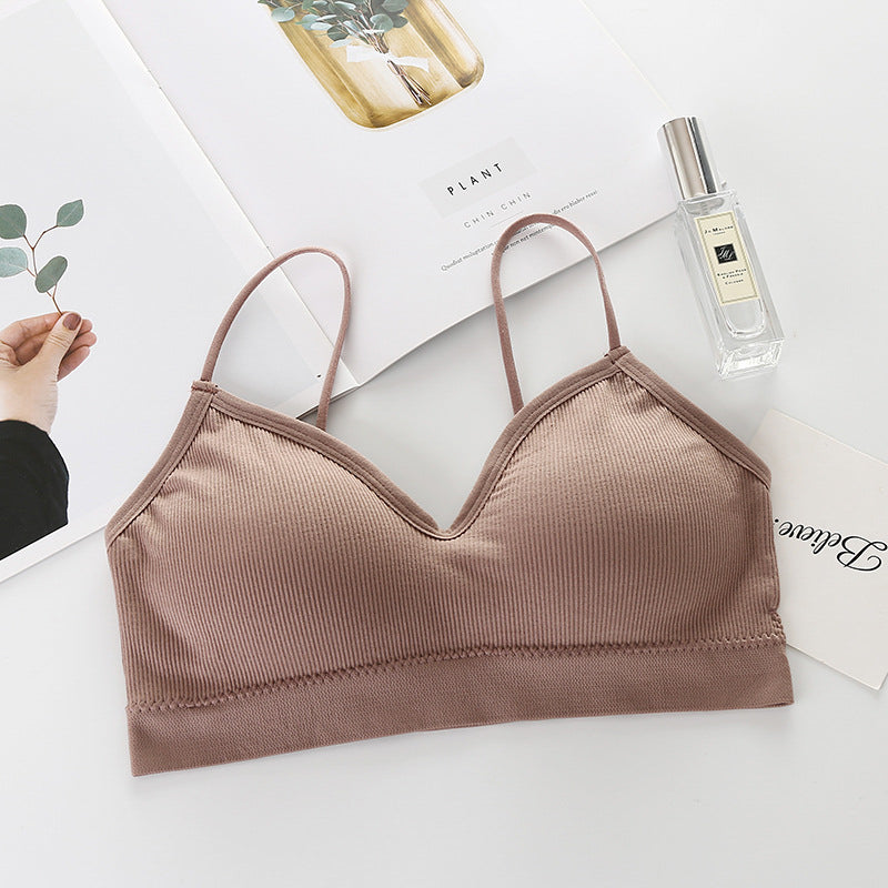 Braletka usztywniana bez fiszbin do codziennych stylizacji Gertha Beżowy FREESIZE