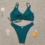 bikini push-up plażowe z regulowanymi ramiączkami Arub Zielony2