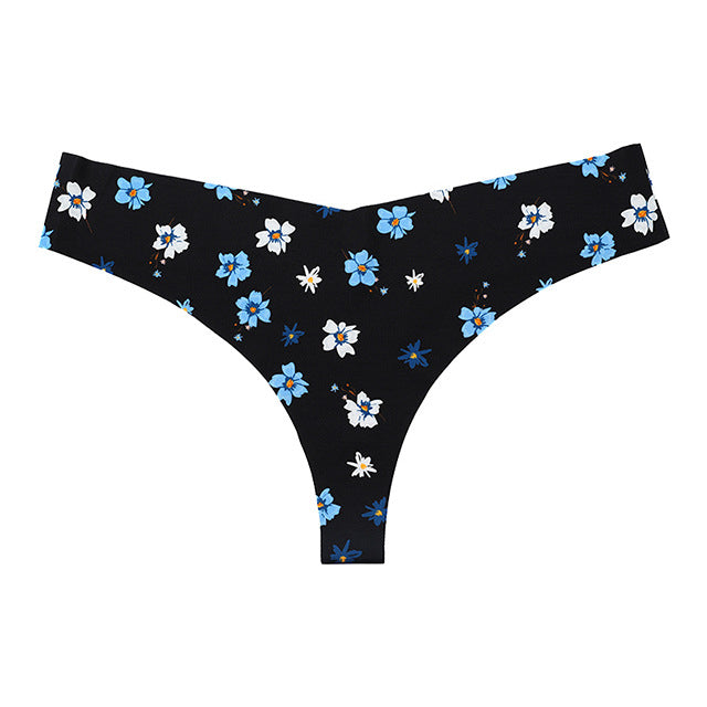 Stringi bezszwowe z subtelnym wzorem Aracely Czarny