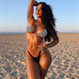 Bikini z cyrkoniami na plażę i basen Anastassija