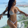 Bikini z cyrkoniami na plażę i basen Anastassija