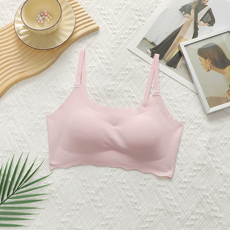 Biustonosz sportowy z pianki na treningi i codzienne aktywności Lyudmila Różowy