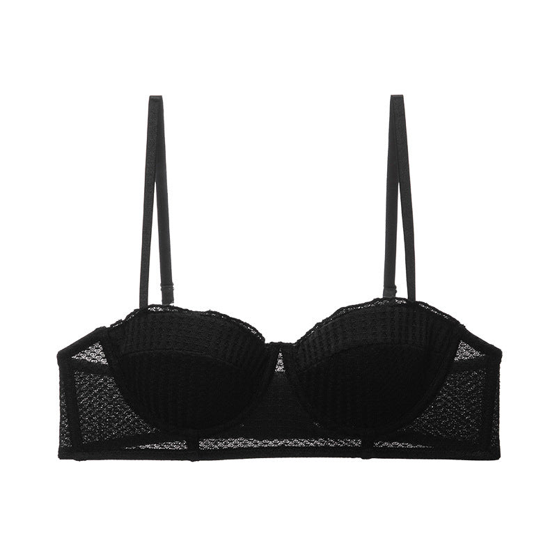 Biustonosz push-up balkonetka uniesienie i wsparcie Krissy Czarny