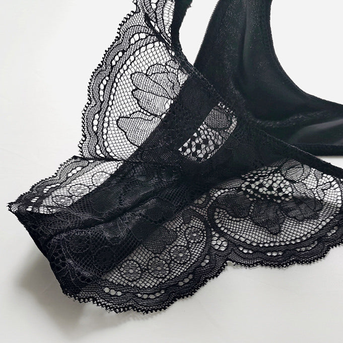 Bikini koronkowe z elastycznym wykończeniem czarne Barteldina