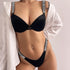 Bikini koronkowe z elastycznym wykończeniem czarne Barteldina