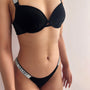 Bikini koronkowe z elastycznym wykończeniem czarne Barteldina