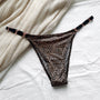 Majtki bikini z ozdobnymi paseczkami Zaylee Lampart
