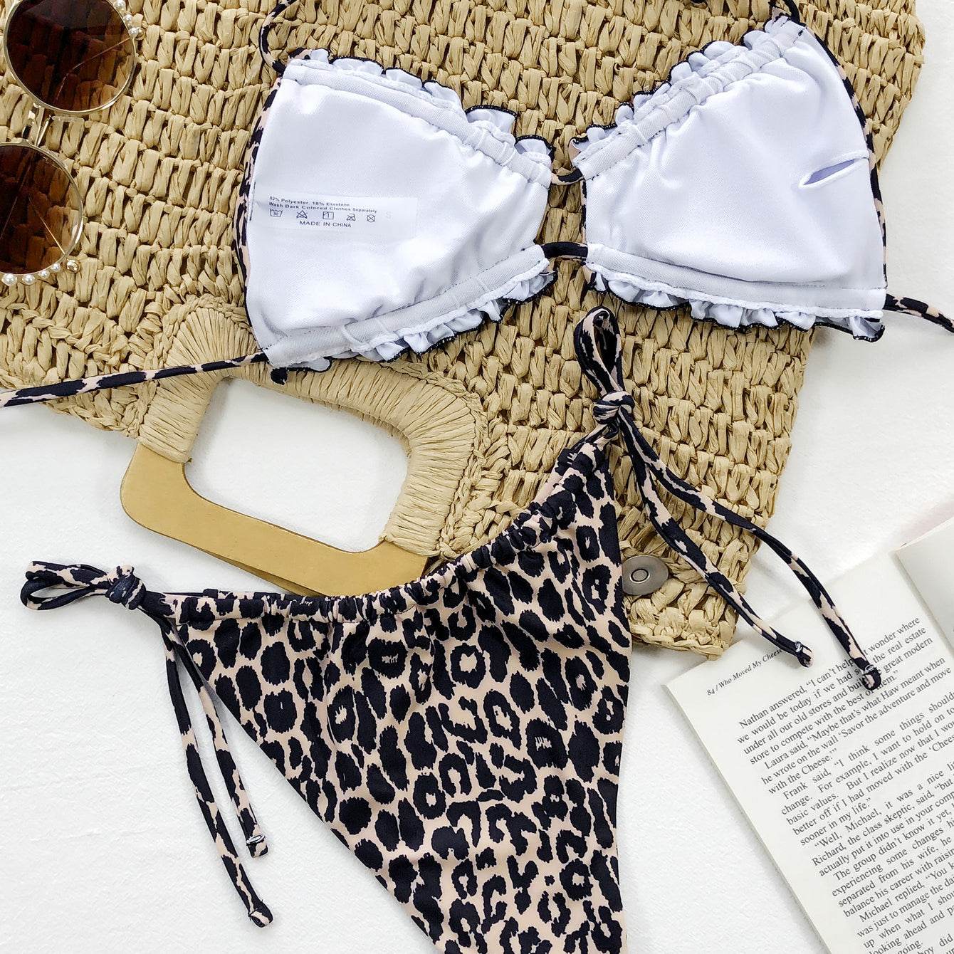 Bikini wiązane na szyi z regulacją na plażę i basen Greti