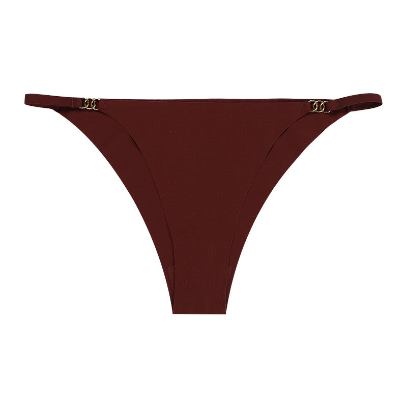 Tangi bezszwowe z ozdobną klamrą na co dzień i okazje Vicki Fioletowy2