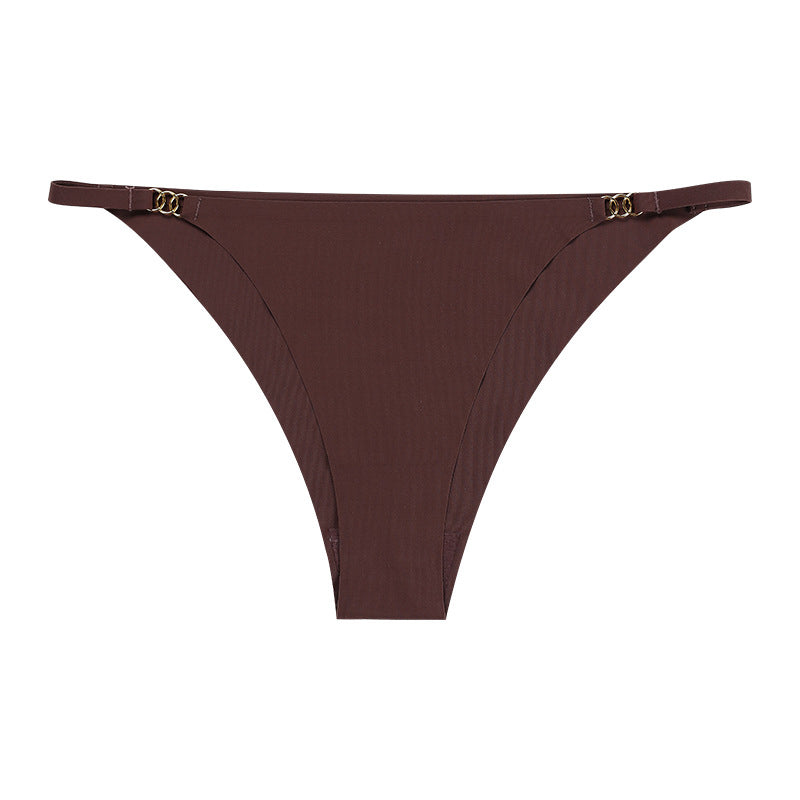 Tangi bezszwowe z ozdobną klamrą na co dzień i okazje Vicki Brązowy2