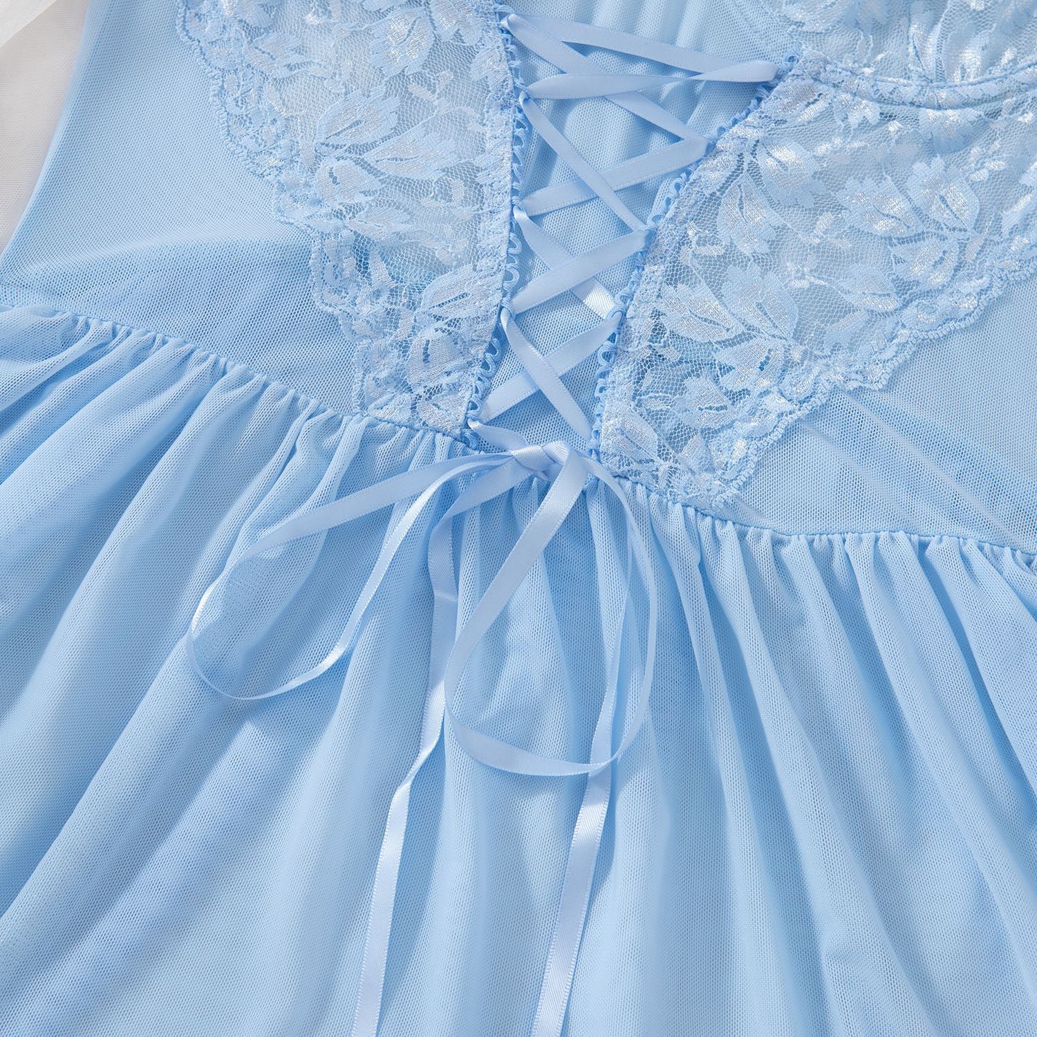 Zestaw nocny satynowy z koronką na romantyczne wieczory Jessalyn