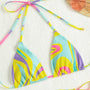 Bikini trzyczęściowe na plażę z elastycznego materiału Evely