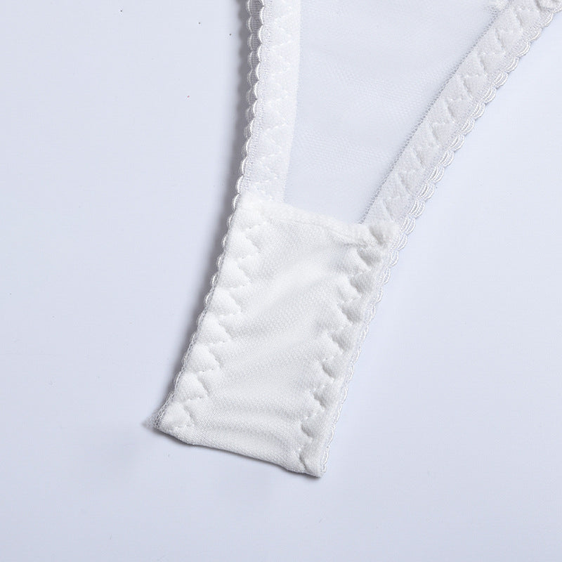 Komplet bielizny z kwiatowym haftem elegancki i wygodny Changok