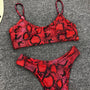 Bikini push-up ze stringami na plażę i basen UV odporne Andriette