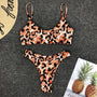 Bikini push-up ze stringami na plażę i basen UV odporne Andriette Lampart3