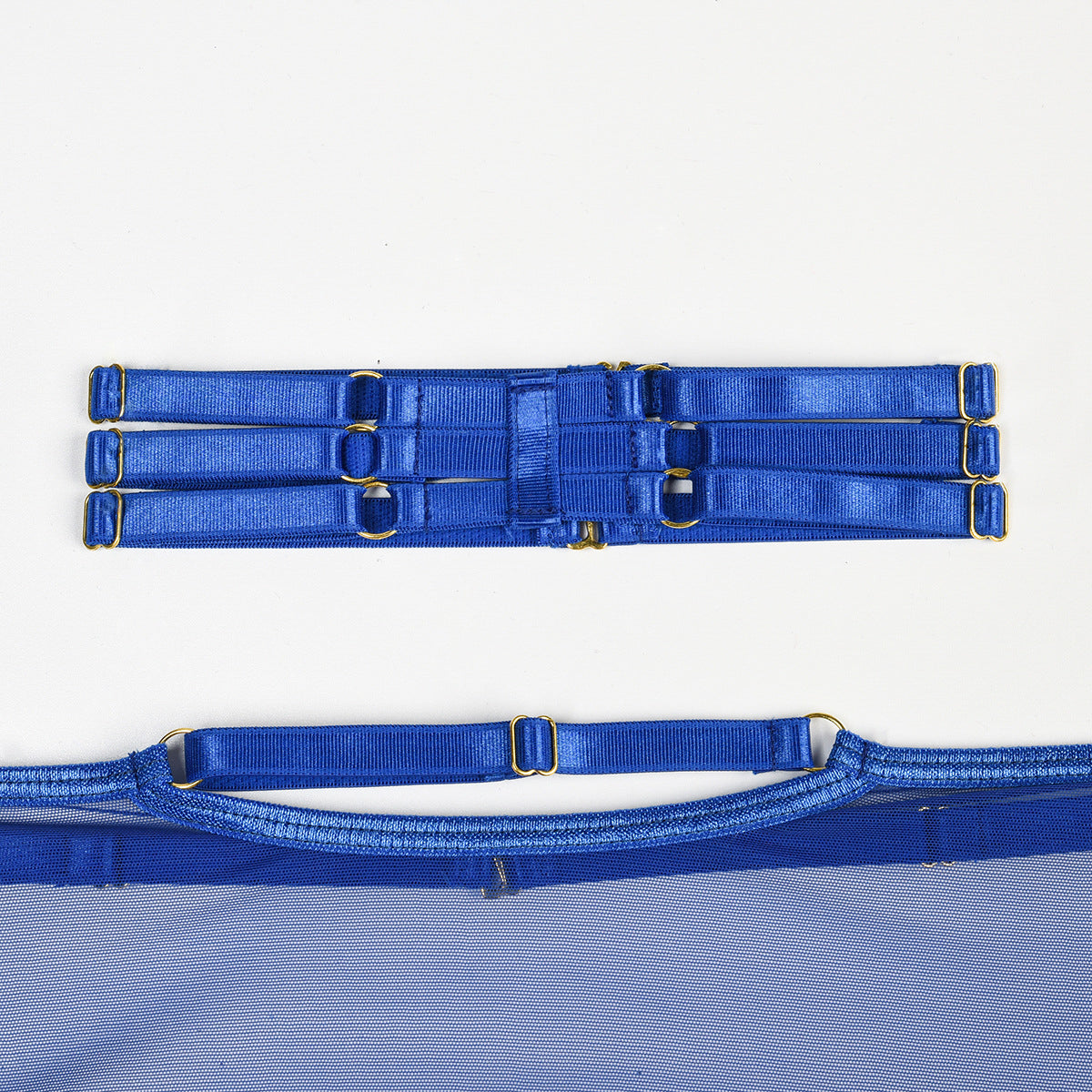 Komplet bielizny transparentny z chokerem Lashaun