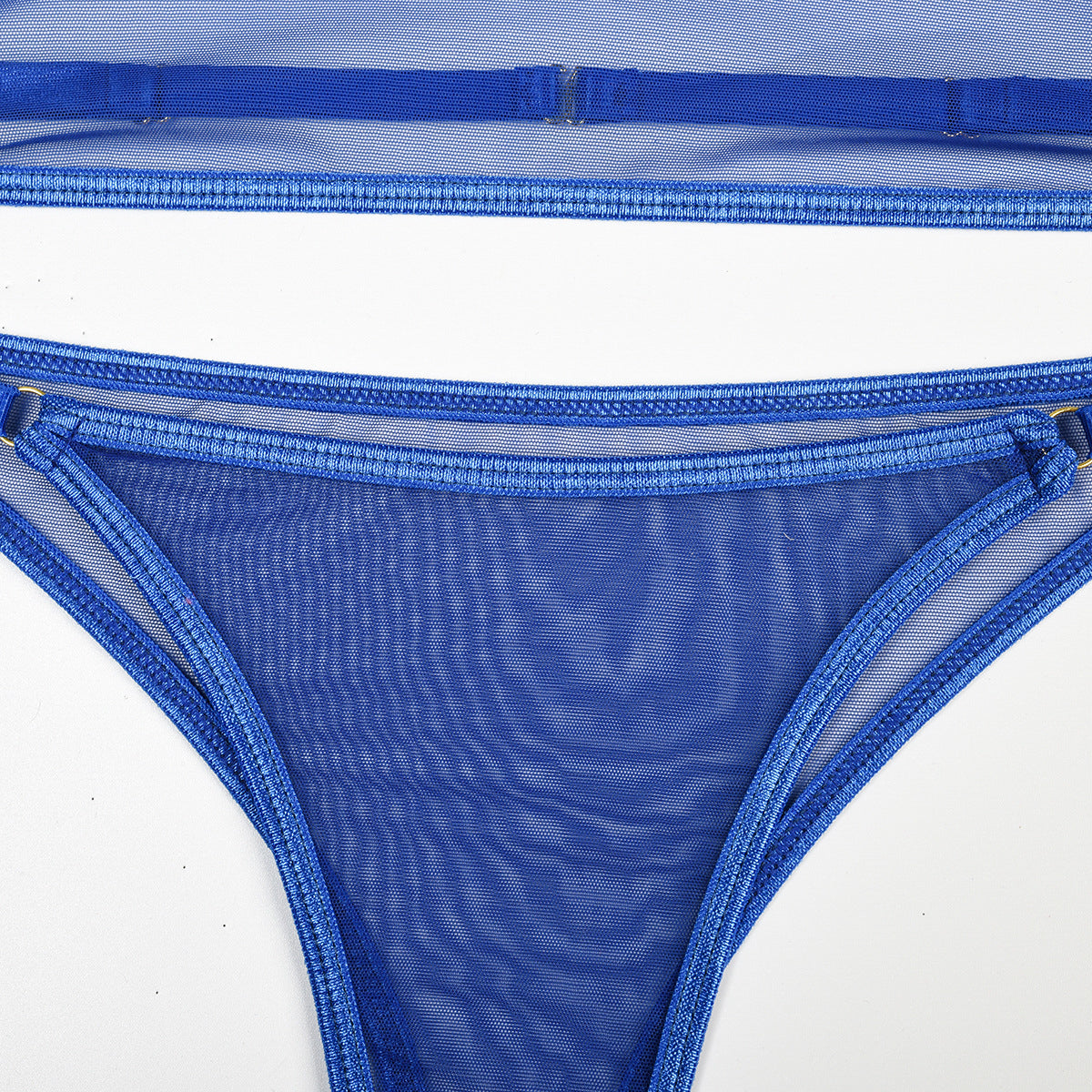 Komplet bielizny transparentny z chokerem Lashaun