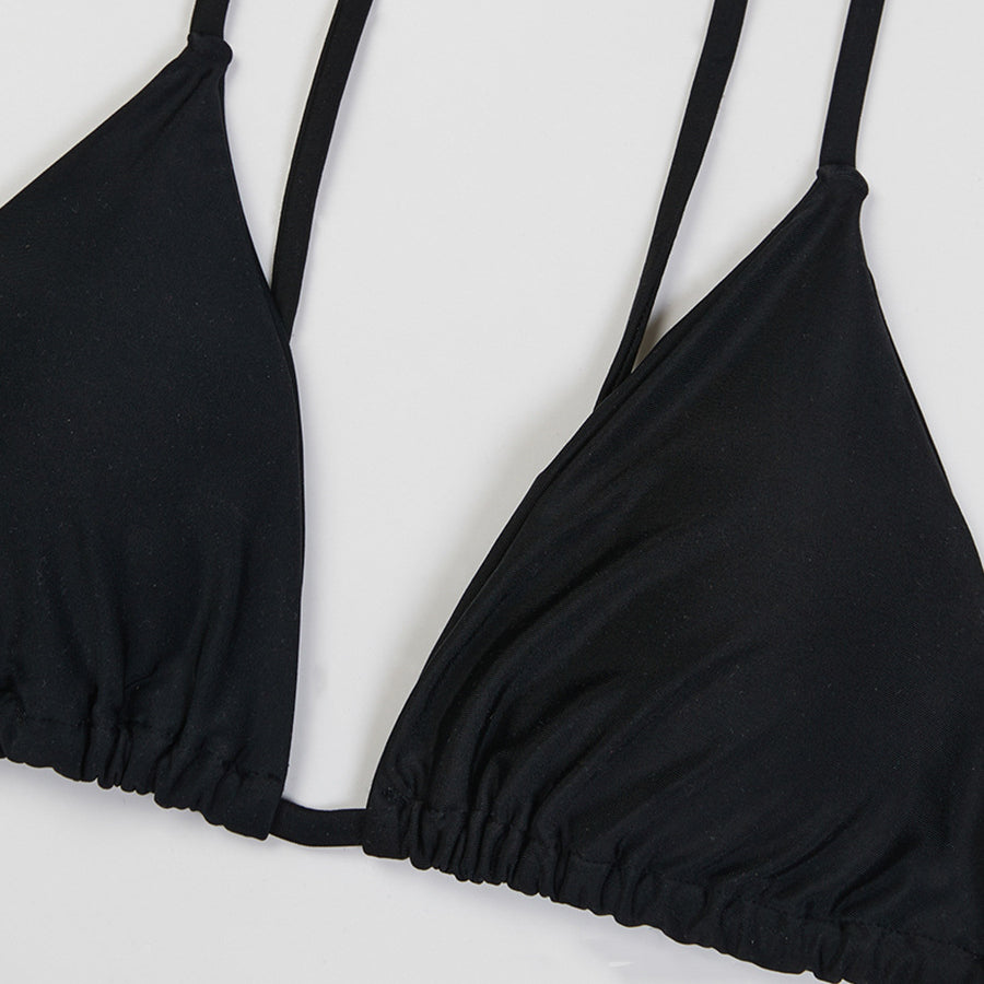 Bikini push-up z regulowanym sznurowaniem na plażę Rosmaria