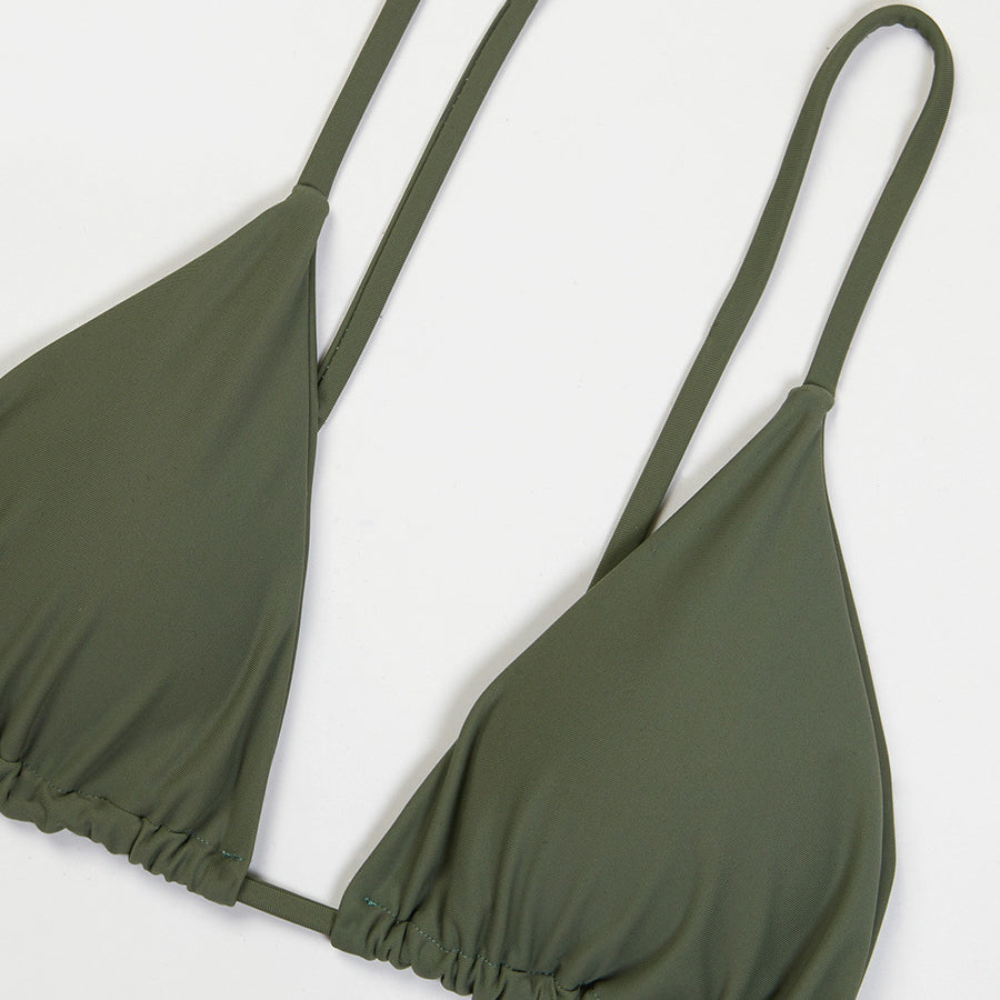 Bikini push-up z regulowanym sznurowaniem na plażę Rosmaria