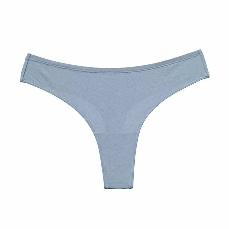 Stringi damskie minimalistyczne na co dzień Libora Niebieski