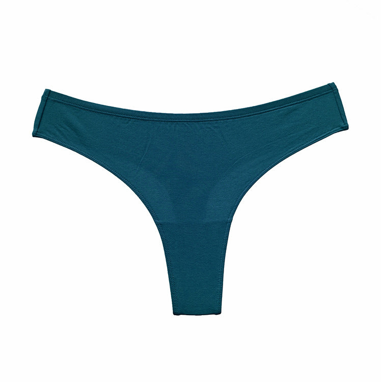 Stringi damskie minimalistyczne na co dzień Libora Zielony