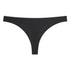 Stringi bezszwowe z miękkiego materiału niewidoczne pod odzieżą Alethia Czarny