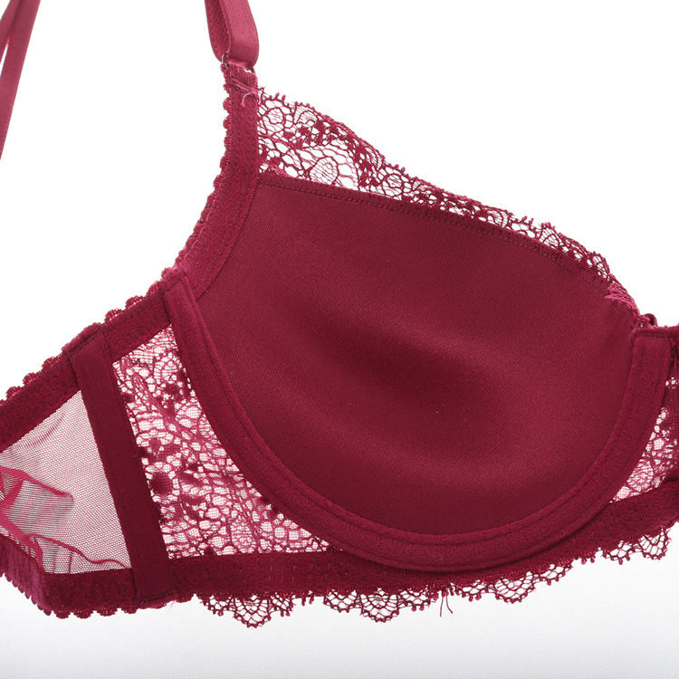 Koronkowy komplet bielizny z figami Pratibha