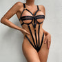Body z regulowanymi paskami w stylu harness Remedios
