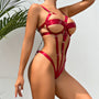 Body z regulowanymi paskami w stylu harness Remedios